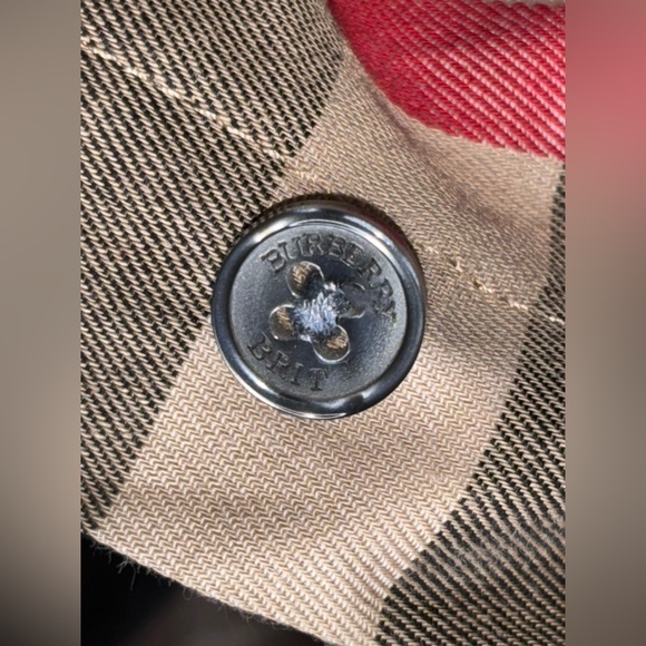 New Burberry Checked Shirt Men Beige XXL - Picture 7 of 12